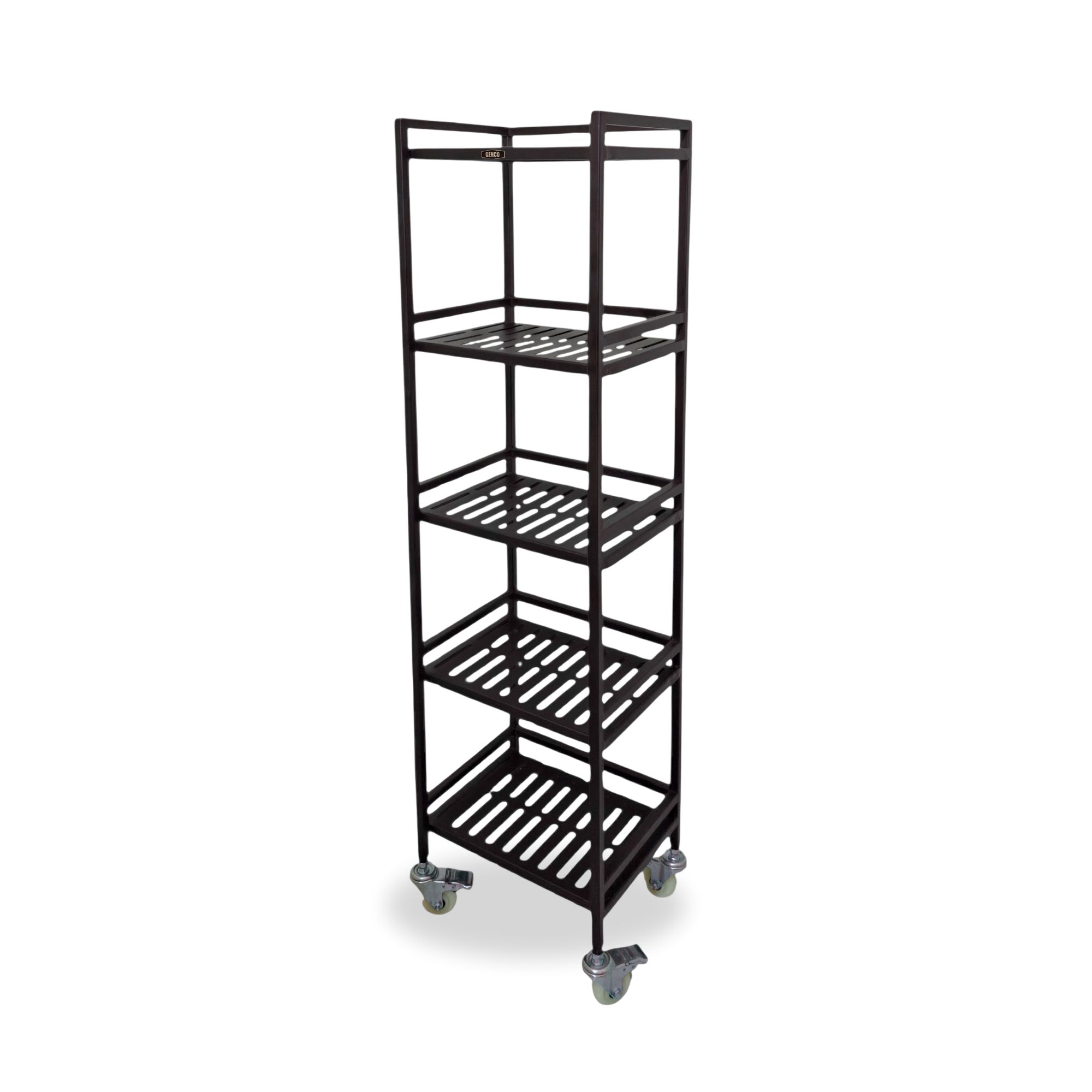 Ridge | 5-Tier Iron Rack with Wheels & Brakes
