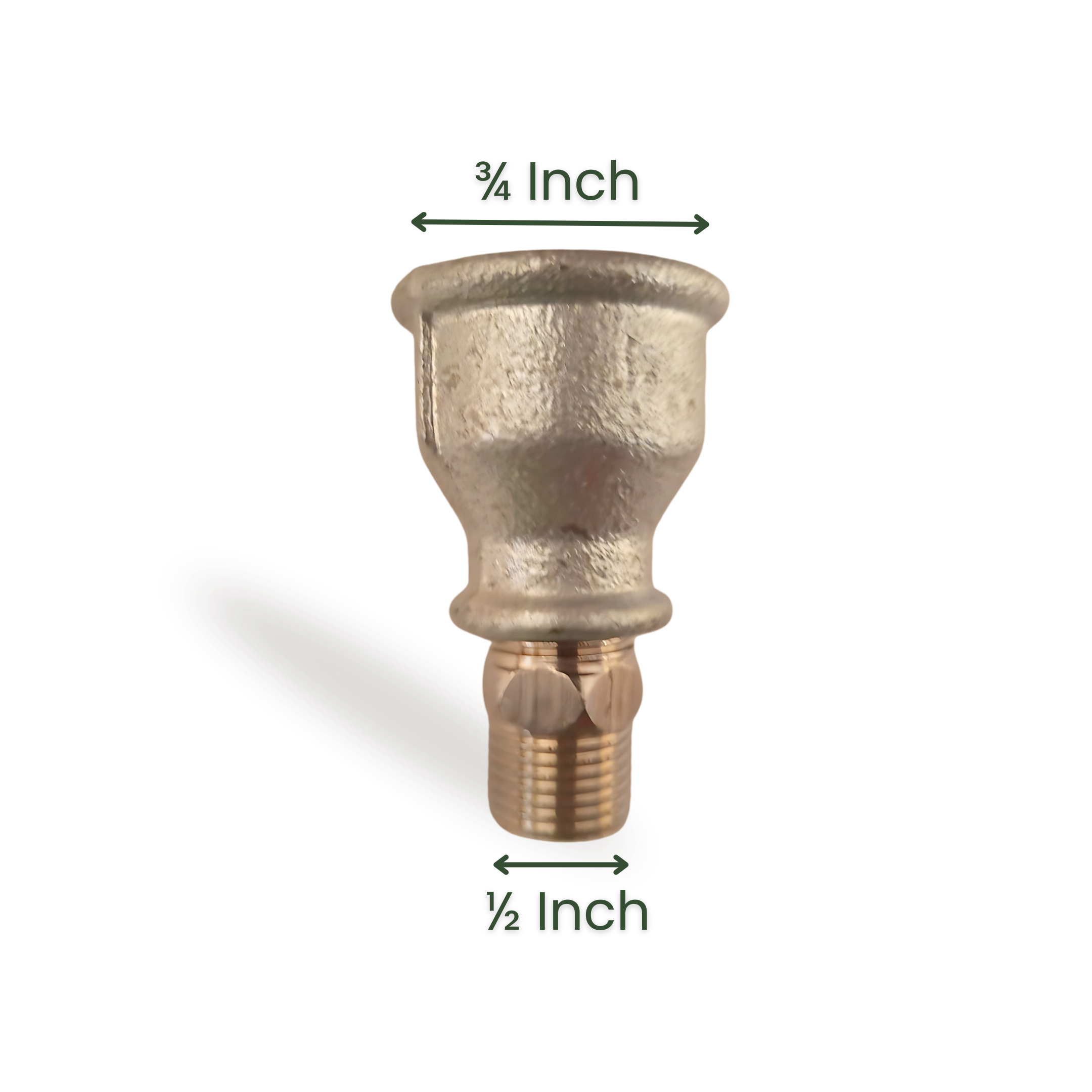 3/4" to 1/2" Faucet Adapter – Nickel Copper