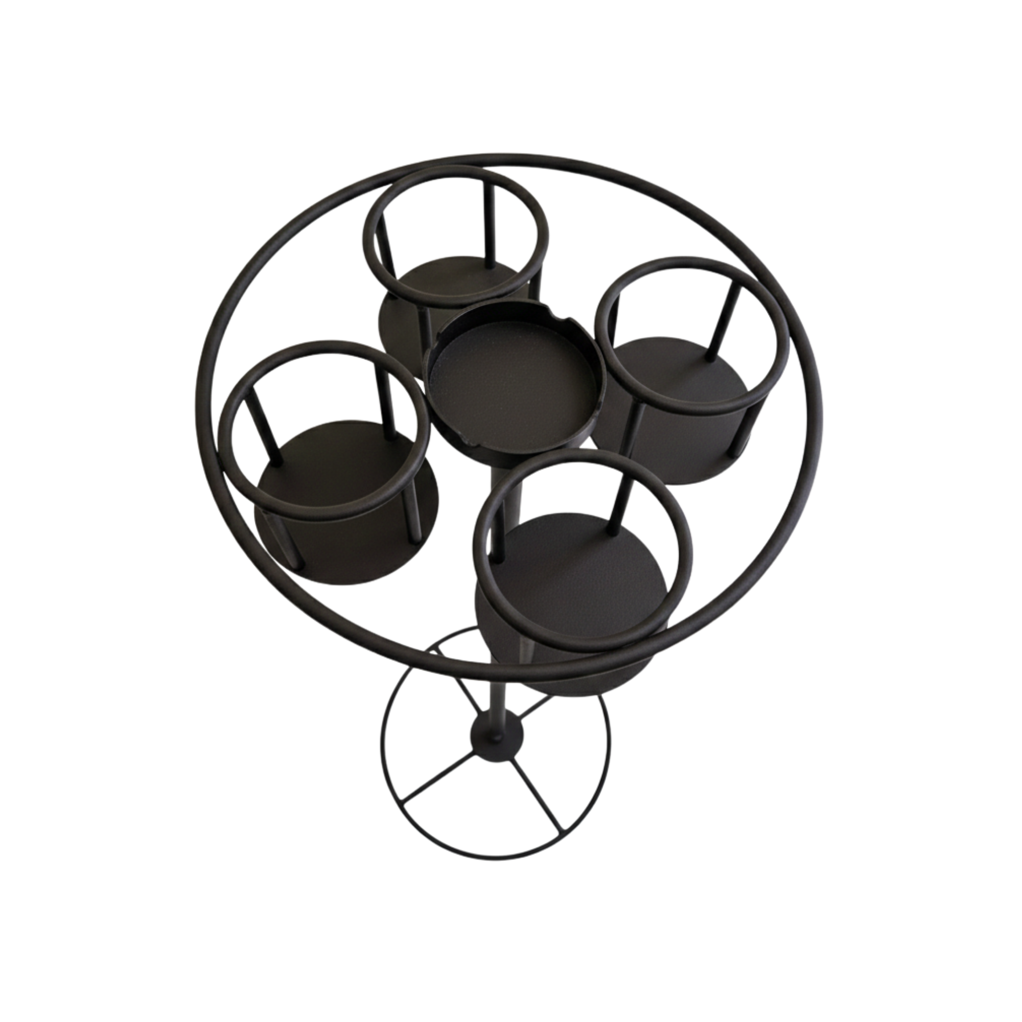 Bottle Holder & Multi-Tray Lounge Companion