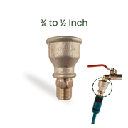 3/4" to 1/2" Faucet Adapter – Nickel Copper