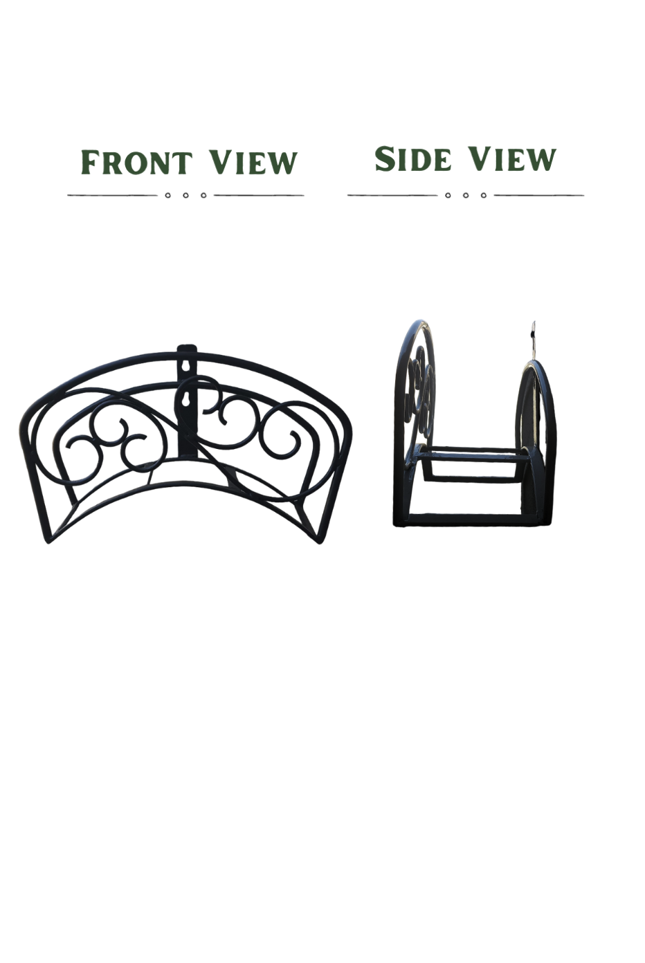 Bundle | Classic Garden Hose Wall Mount Holder + Sprayer