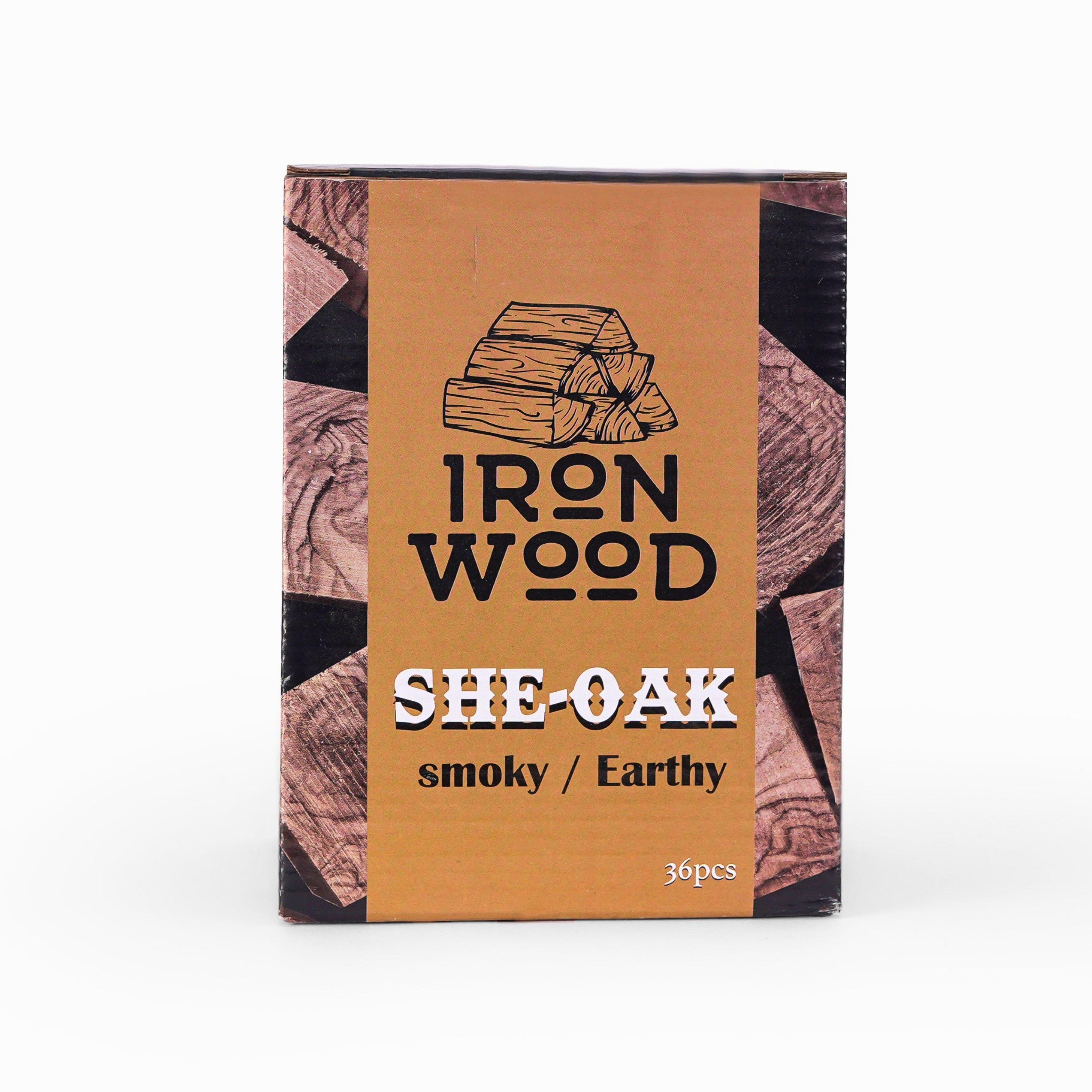 SHE-OAK Wood Chunks | 36 Pieces