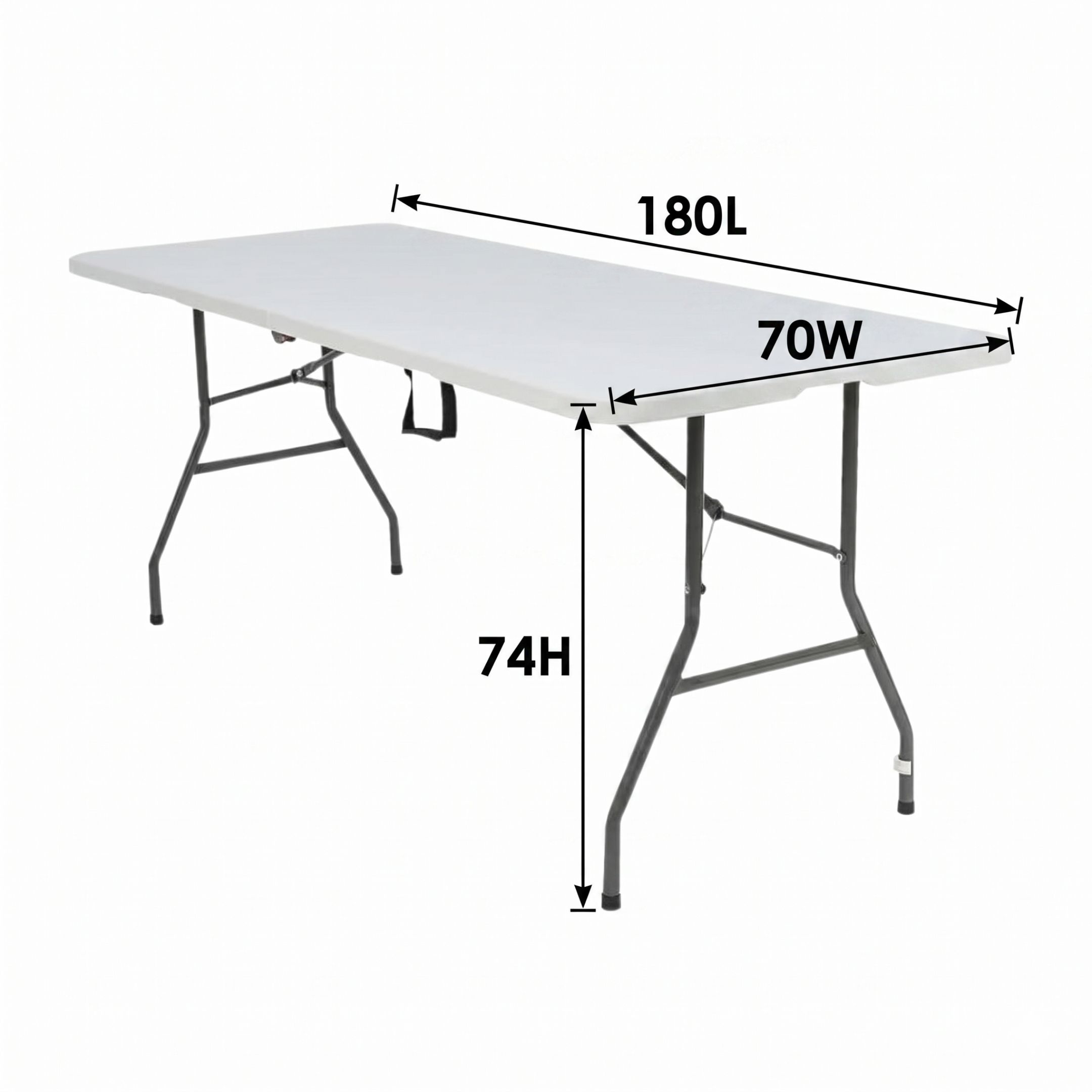 180x70cm Heavy-Duty Portable Folding Table