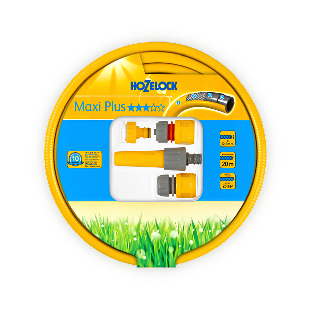 Hose Set with 20M Hose & Sprayer - Hozelock UK Heavy Duty