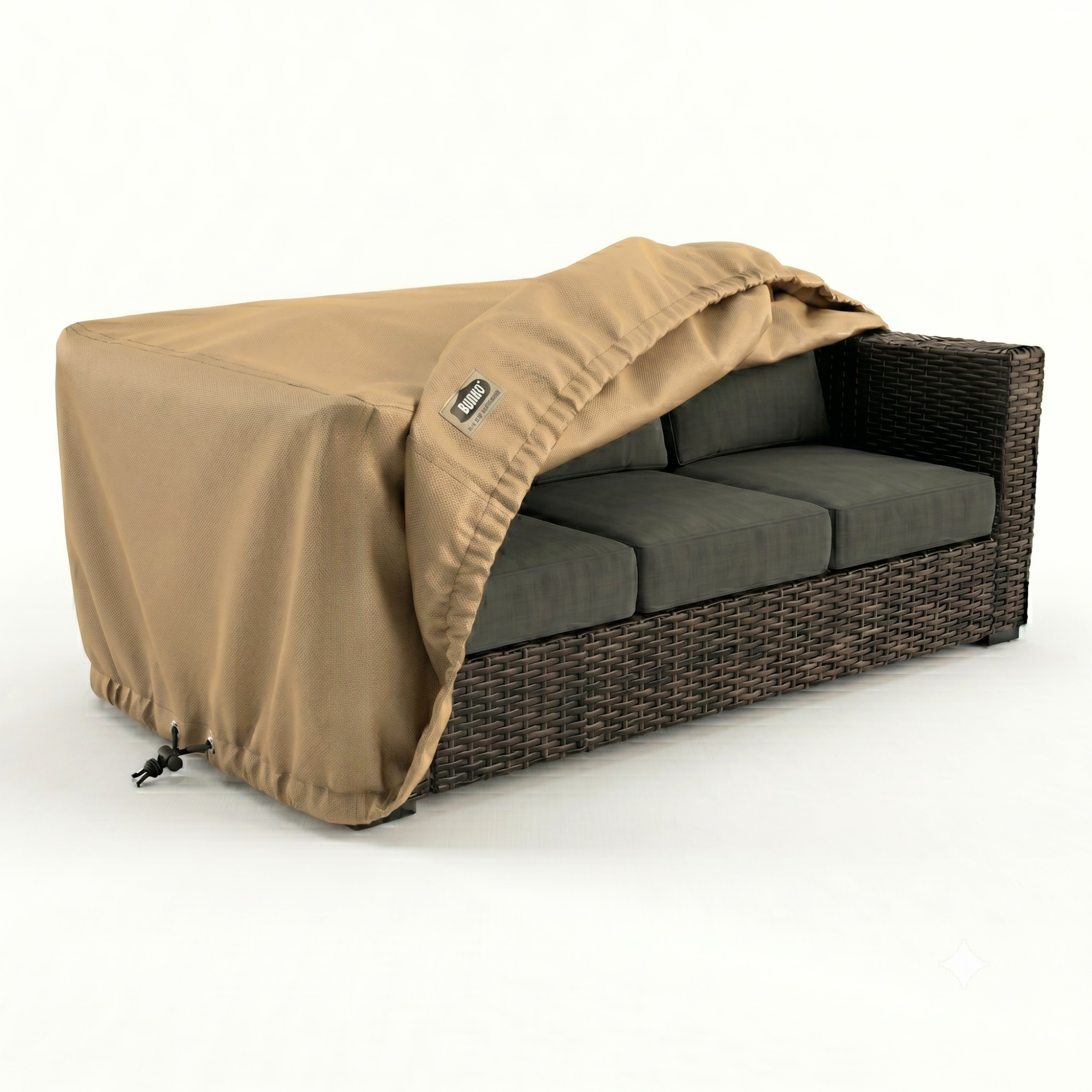 4-Piece Heavy-Duty Waterproof Outdoor Set (with 3-Seater Sofa)