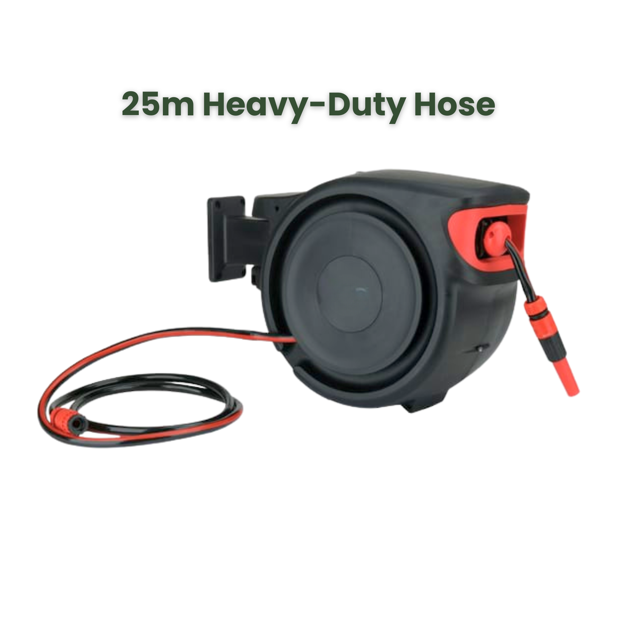 25m Automatic Hose Reel with 7-Pattern Metal Sprayer
