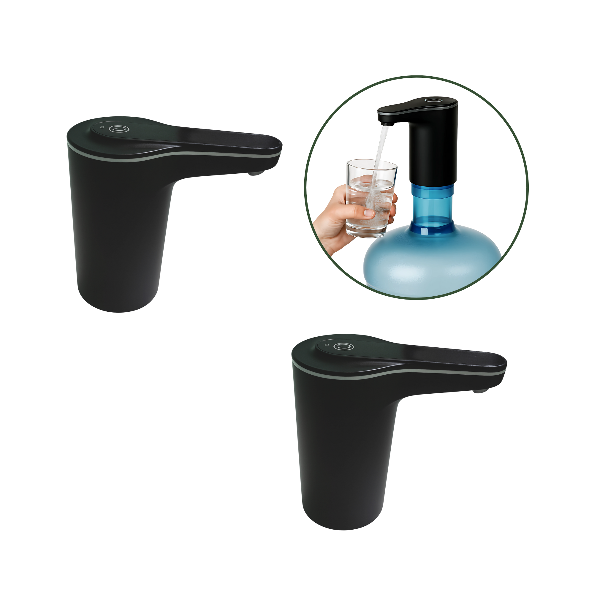 Dual-Motor Water Jug Pump – Heavy‑Duty USB Rechargeable (Set of 2)