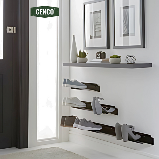 Floating Iron Shoe Rack
