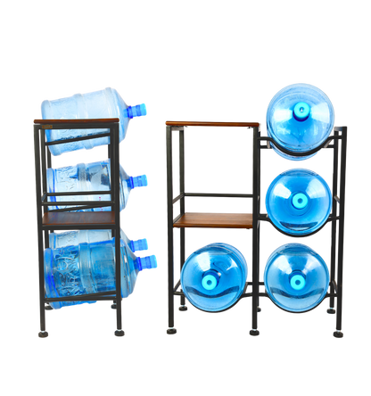 Dual 3-Tier WaterRack™ Premium with 2 Natual Wood Shelves