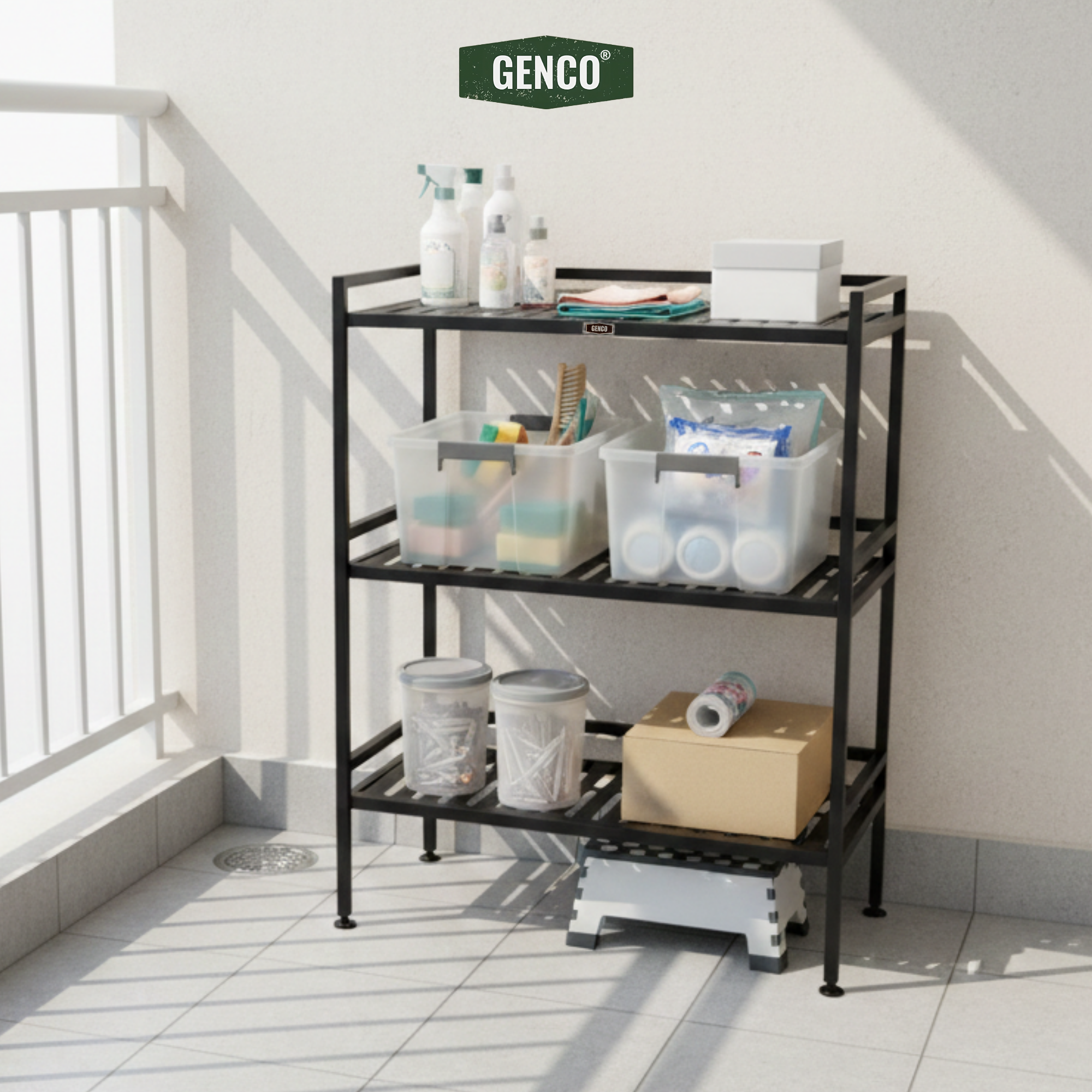 Ridge | 3-Tier Wide Iron Rack