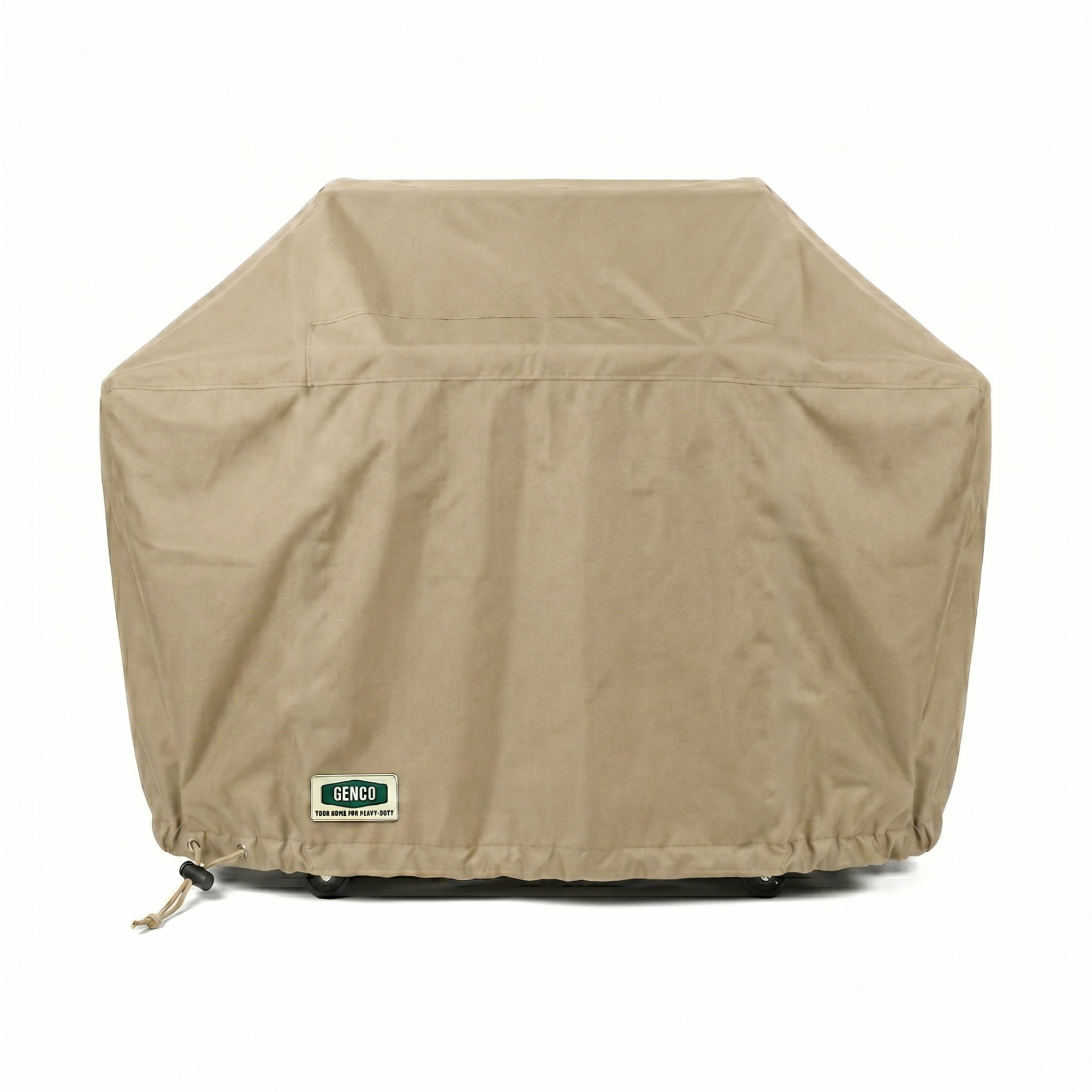 Heavy-Duty Dual-Layer Grill Cover - Weather Resistant Black (148W X 60D X 105H)