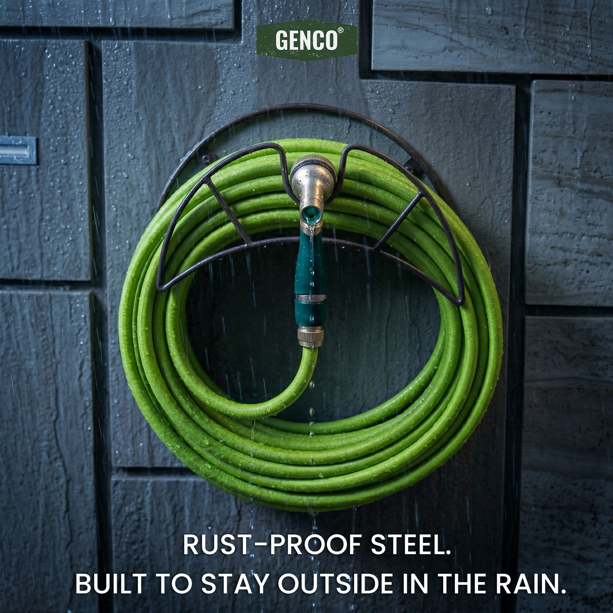 Modern Garden Hose Wall Mount Holder