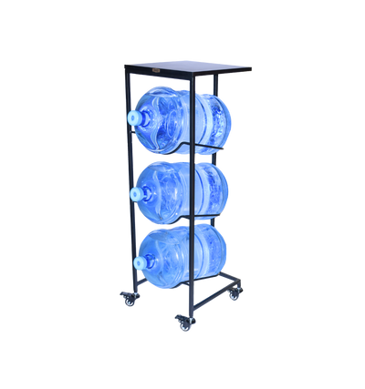 WaterRack Lite | 3-Tier with MDF Shelf, Wheels & Brakes