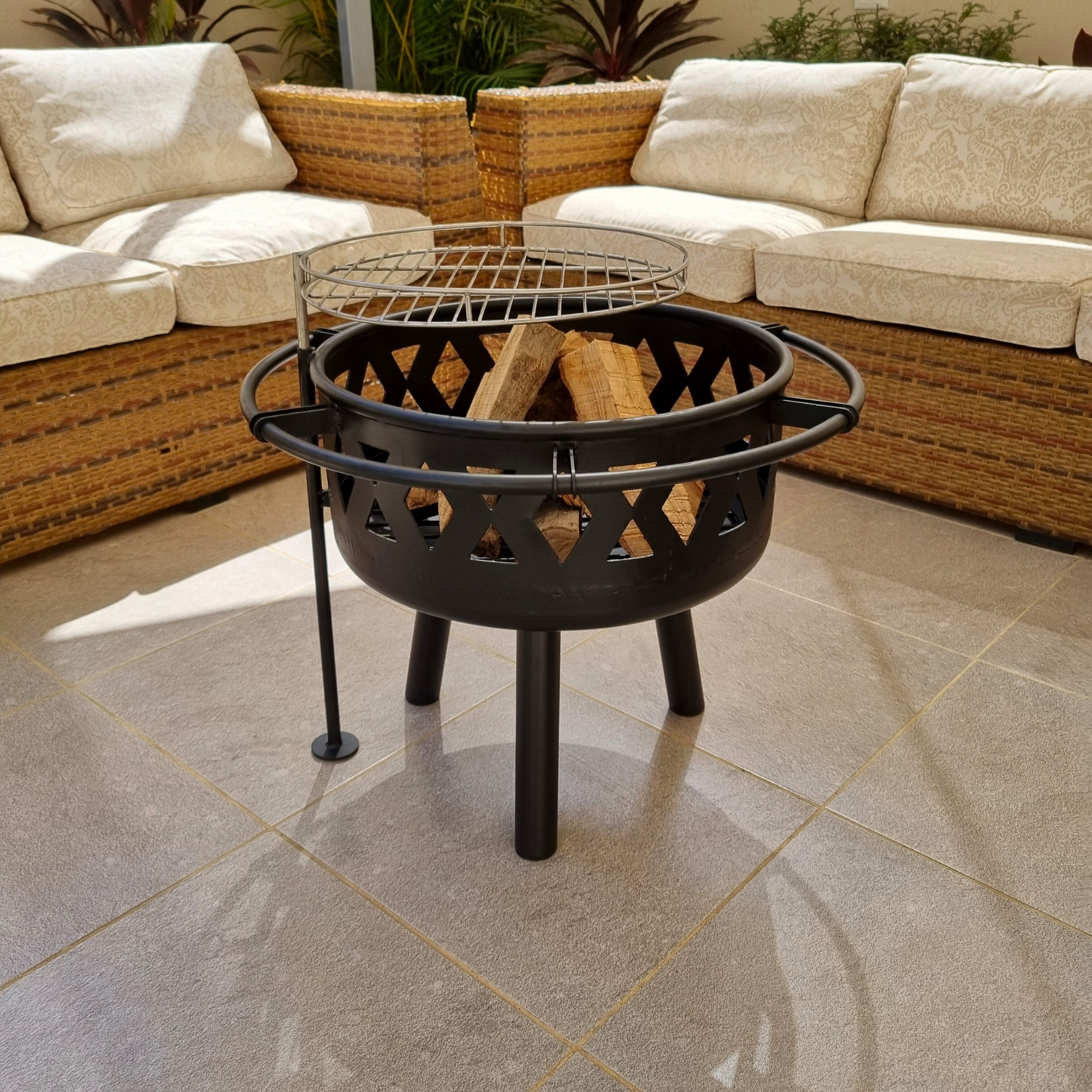 Cookerz | Cross Fire Pit & Grill