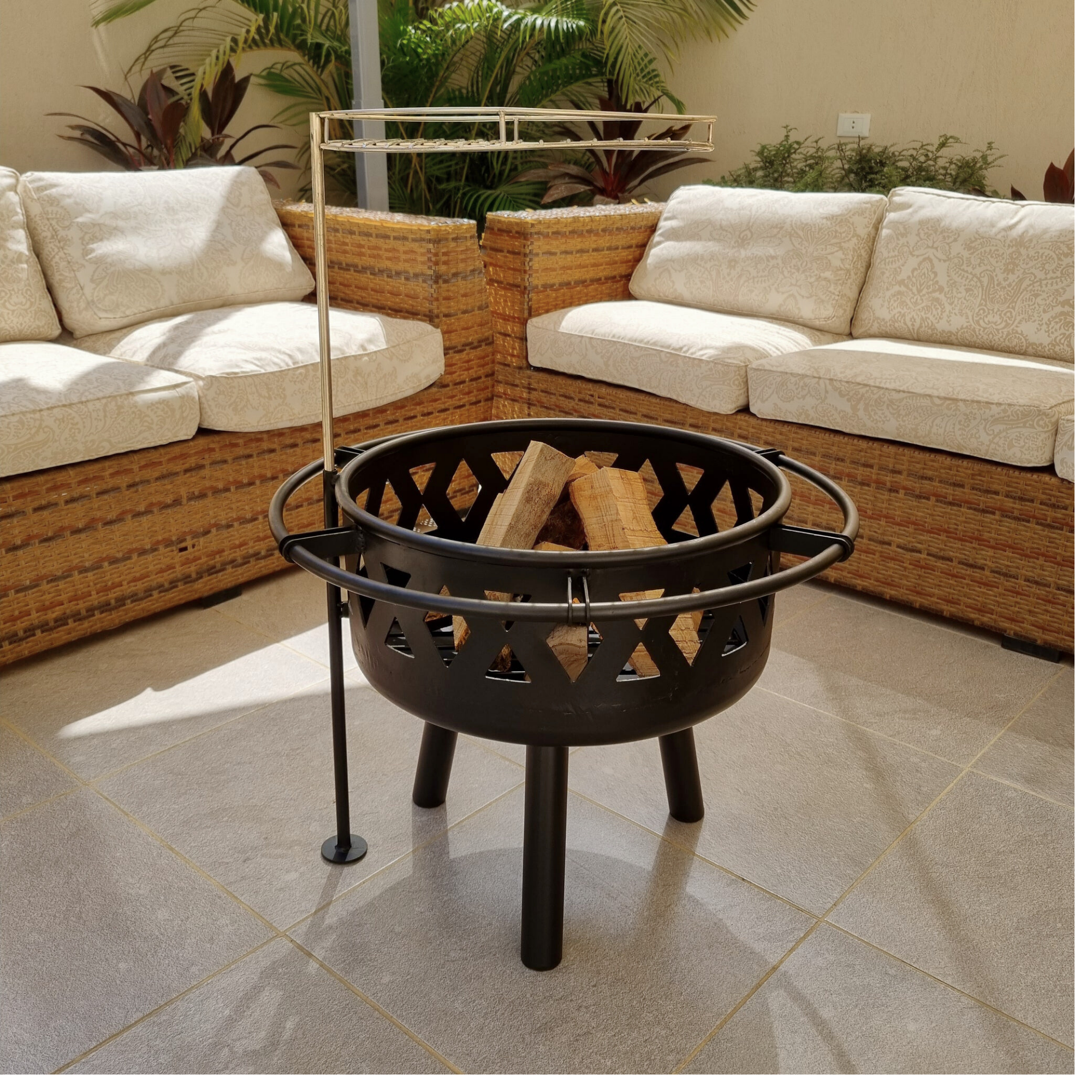 Cookerz | Cross Fire Pit & Grill
