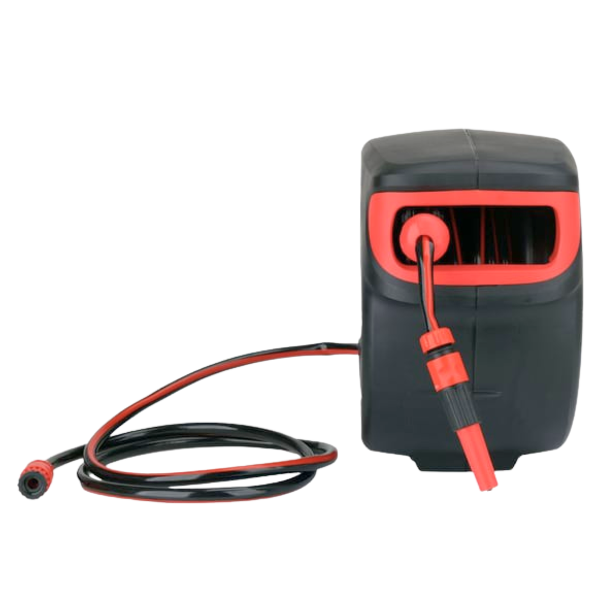 15m Automatic Hose Reel with 7-Pattern Metal Sprayer & Beechwood Post
