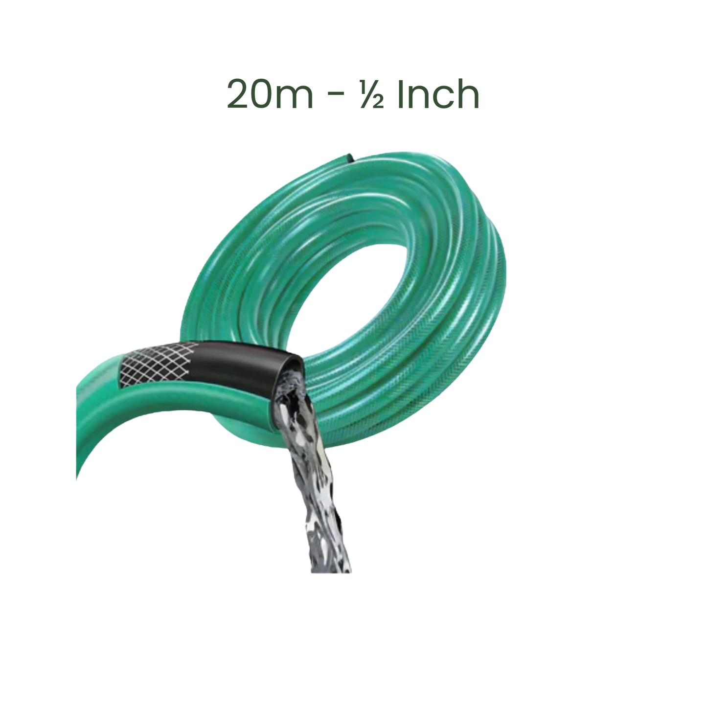 20m Wall-Mount Hose Reel with 9-Mode Sprayer - 1/2 Inch