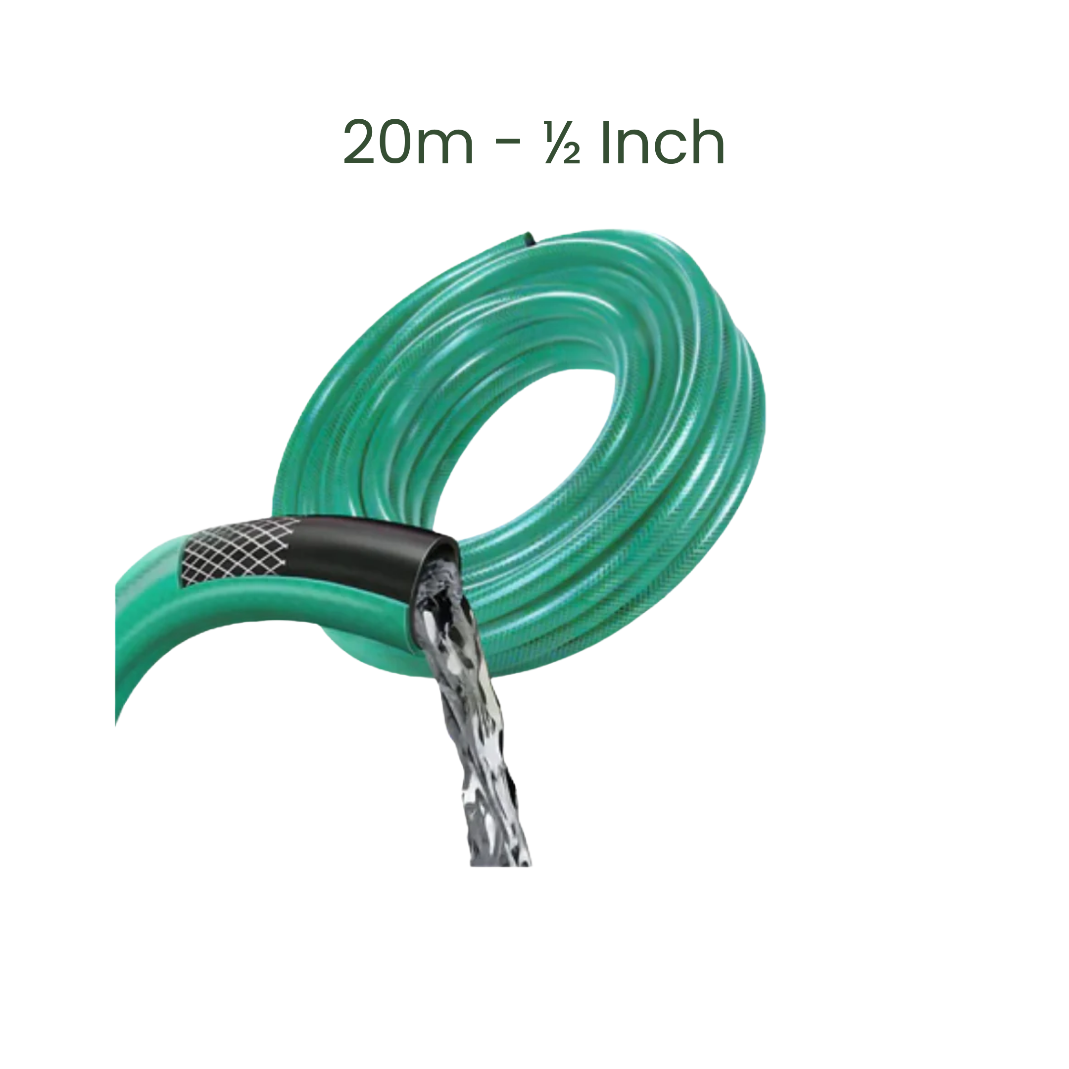 20m Wall-Mount Hose Reel with 9-Mode Sprayer - 1/2 Inch