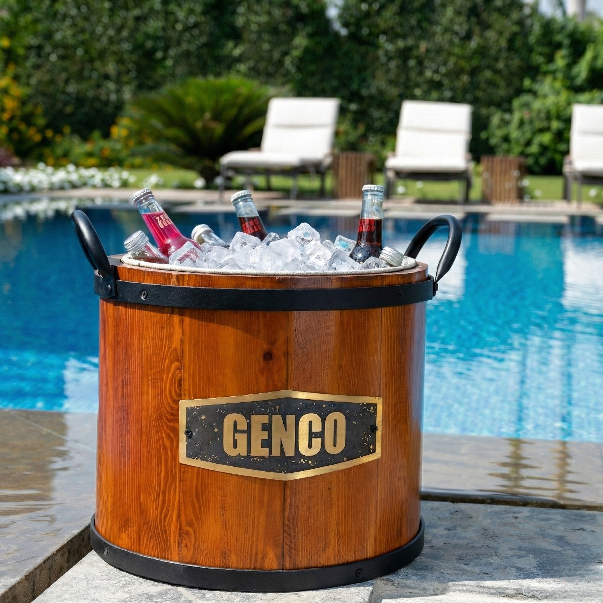 TimberChill Ice Bucket with Stainless Steel Interior