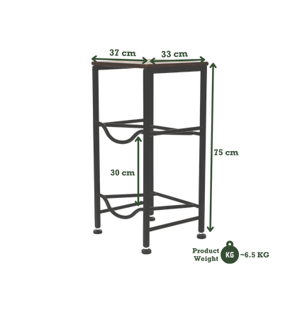 2-Tier WaterRack™ Premium with Natural Wood Shelf