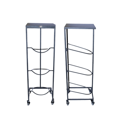 3-Tier WaterRack™ Lite with MDF Shelf, Wheels & Brakes