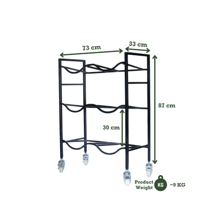 Dual 3-Tier WaterRack™ Premium with Wheels & Brakes