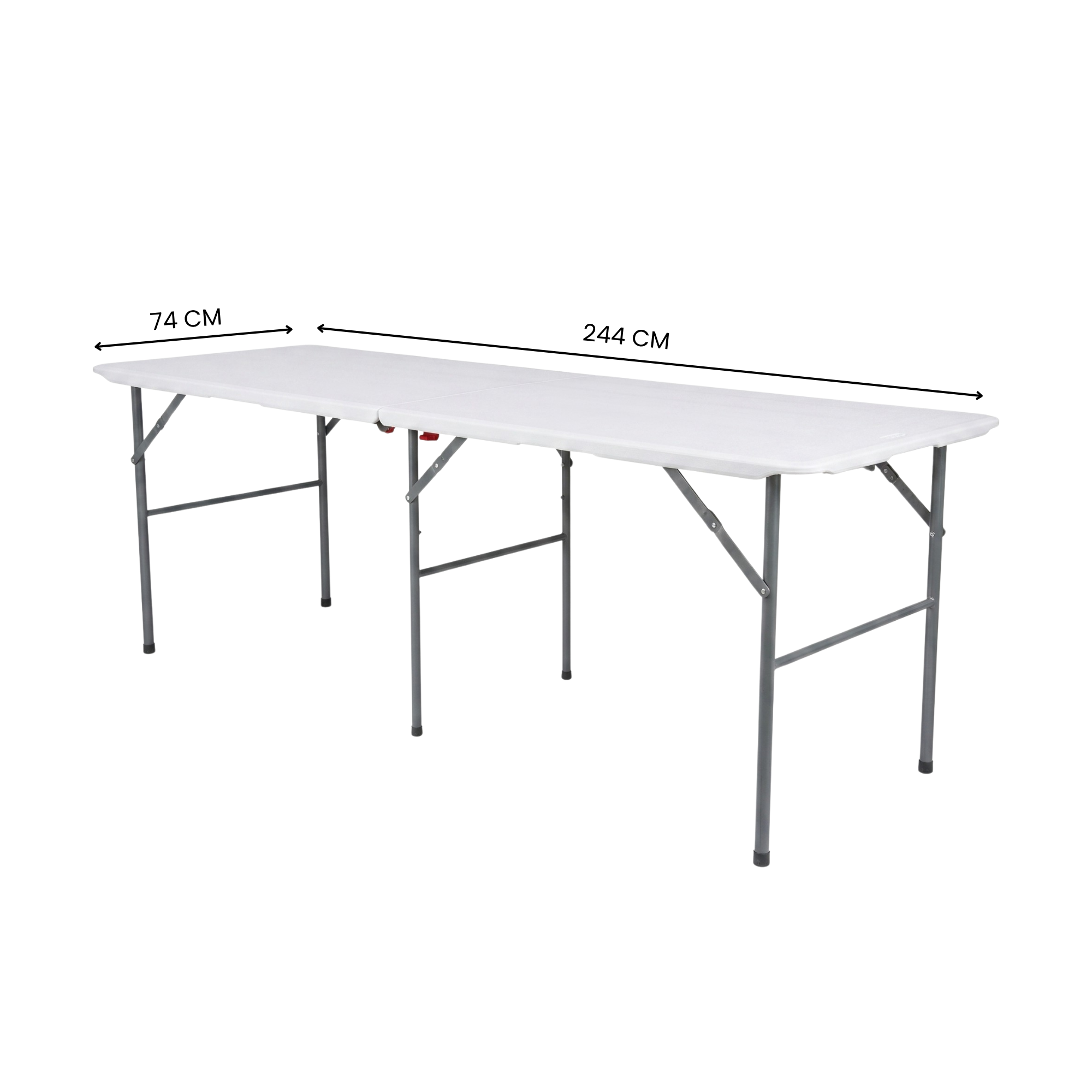 244x75cm Heavy-Duty Folding Dining Set | Table + 8 Chairs
