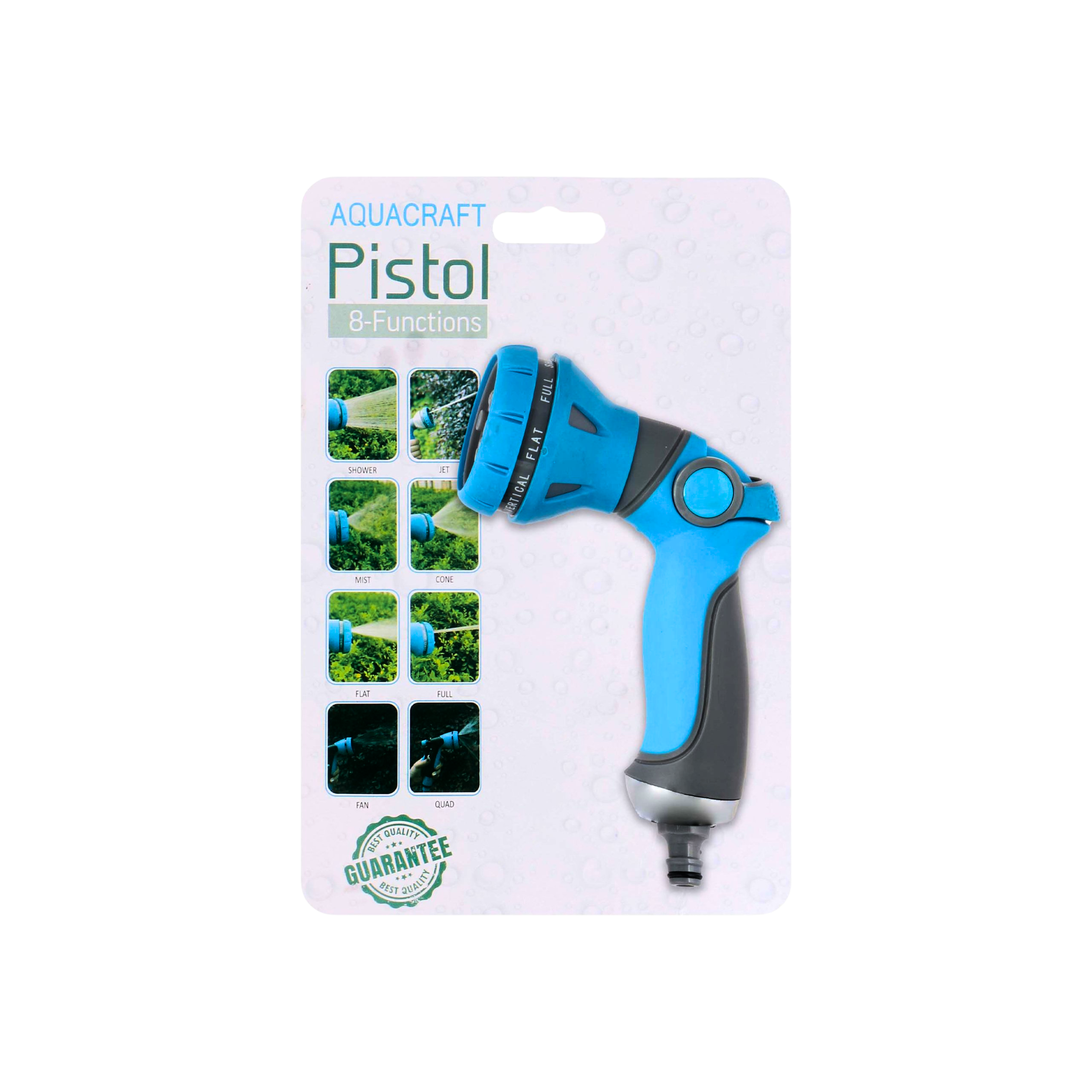 Heavy-Duty 8 Modes Garden Sprayer + 1 Connector 1/2 Inch