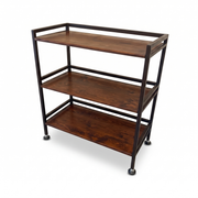 Hudson XL | 3-Tier Iron & Wood Rack