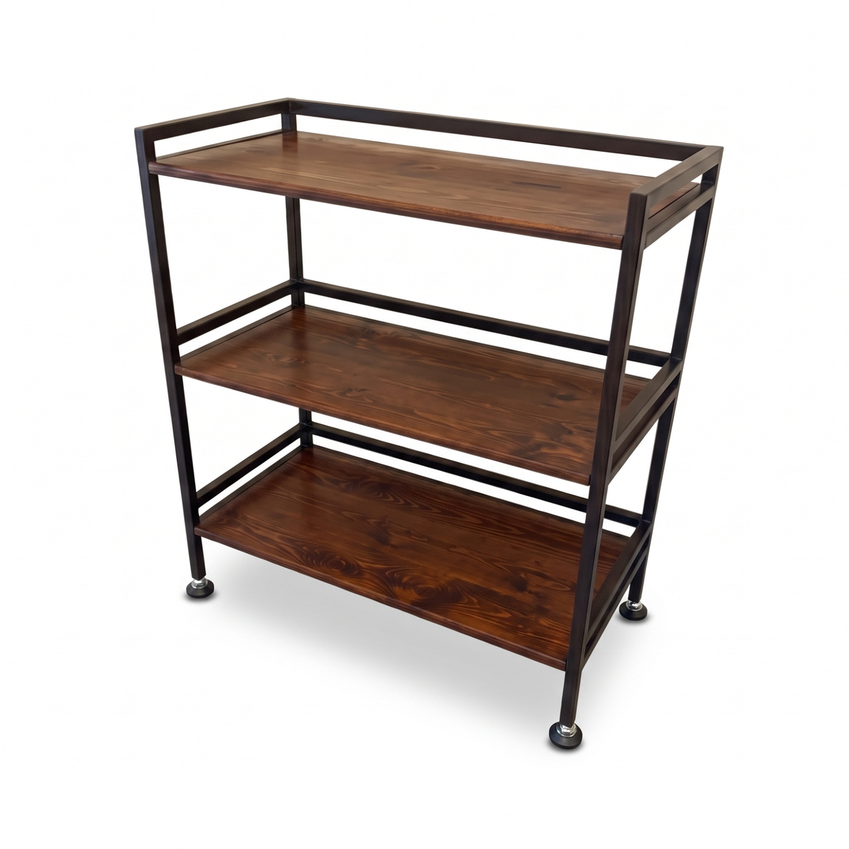 Hudson XL | 3-Tier Iron & Wood Rack