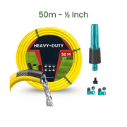 Bundle | 50m Heavy Duty PVC Hose + Sprayer + Connectors