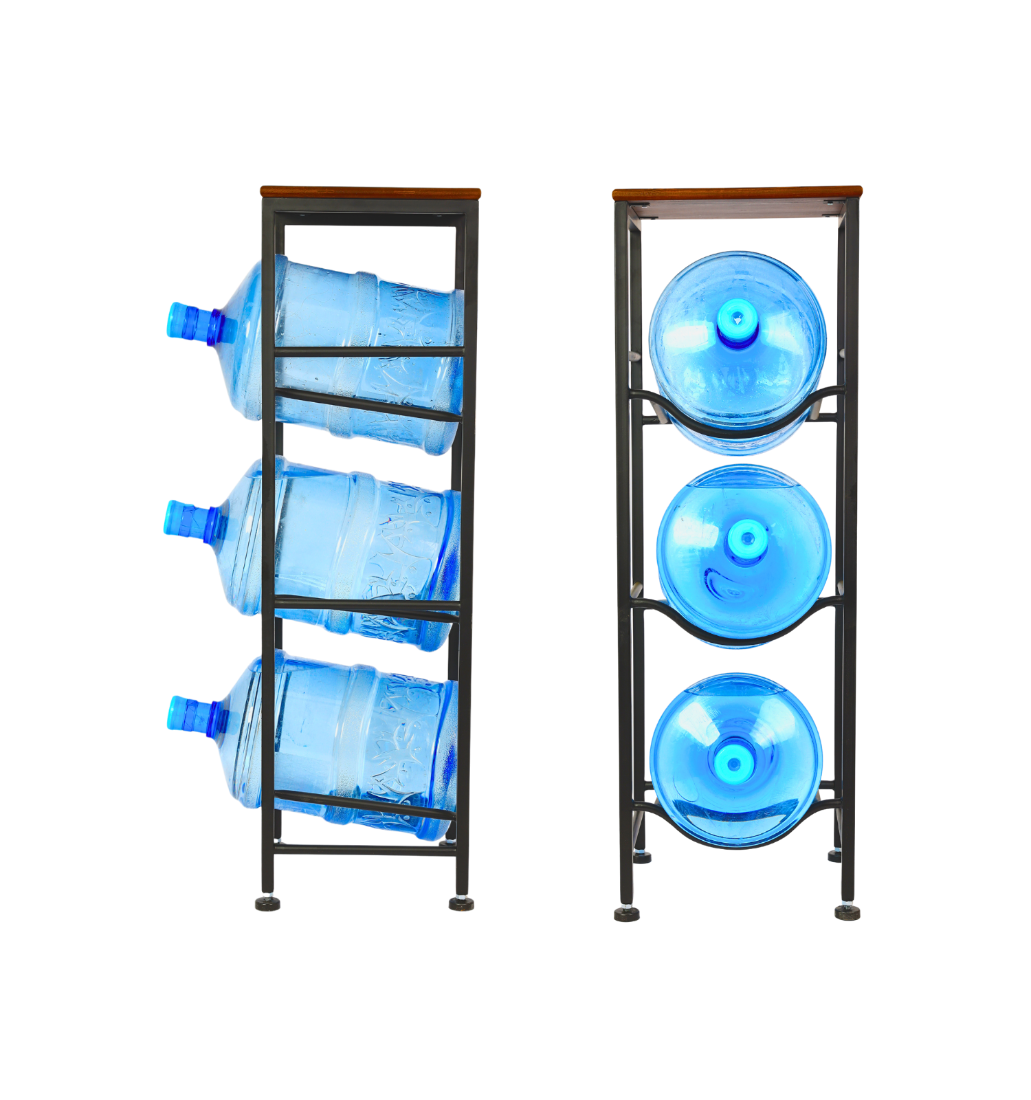 WaterRack Premium | 3-Tier with Natural Wood Shelf