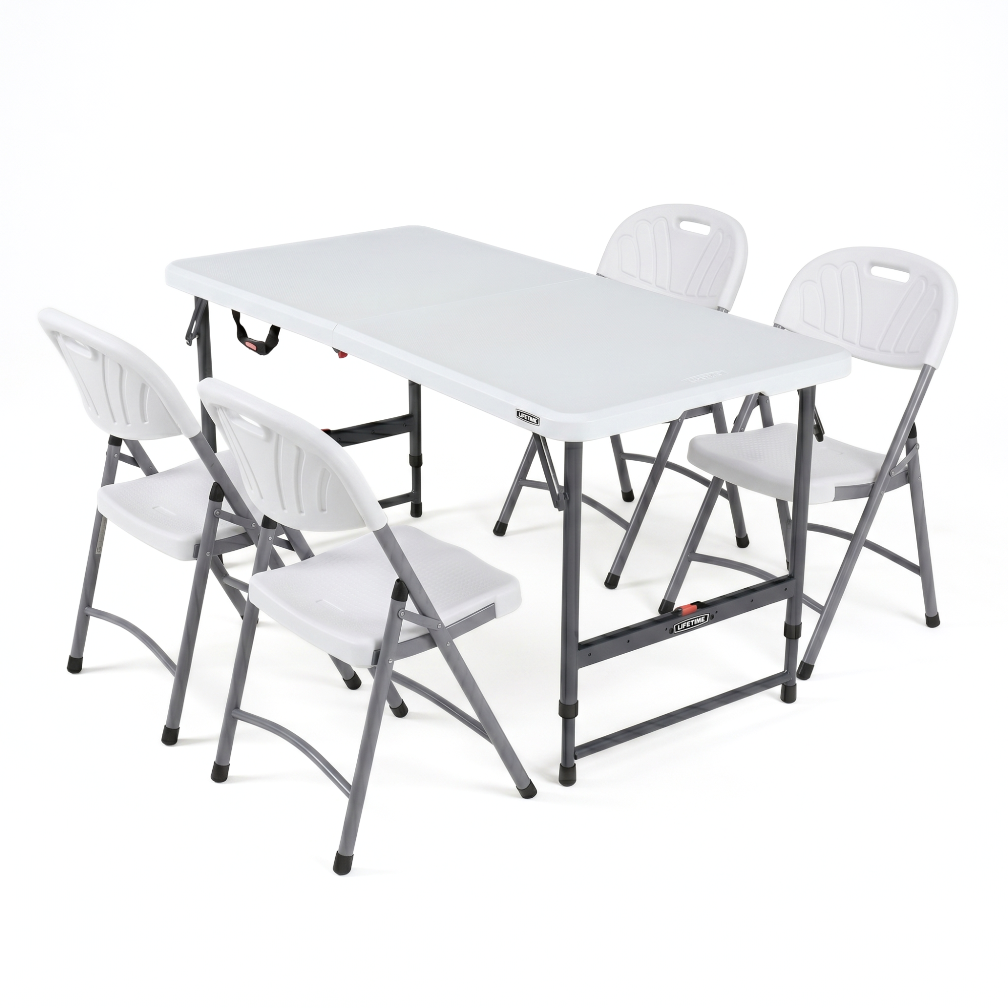 120x60 Fast-Lock Height-Adjustable Folding Table