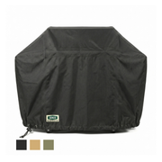 Heavy-Duty Dual-Layer Grill Cover - Weather Resistant Black (148W X 60D X 105H)