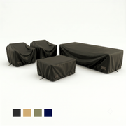 4-Piece Heavy-Duty Waterproof Outdoor Set (with 3-Seater Sofa)