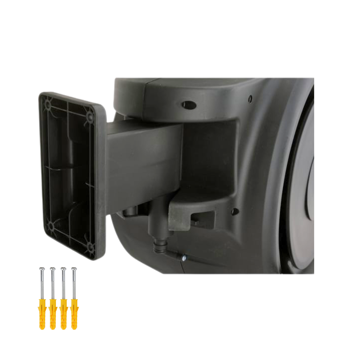 15m Automatic Hose Reel with 7-Pattern Metal Sprayer & Beechwood Post