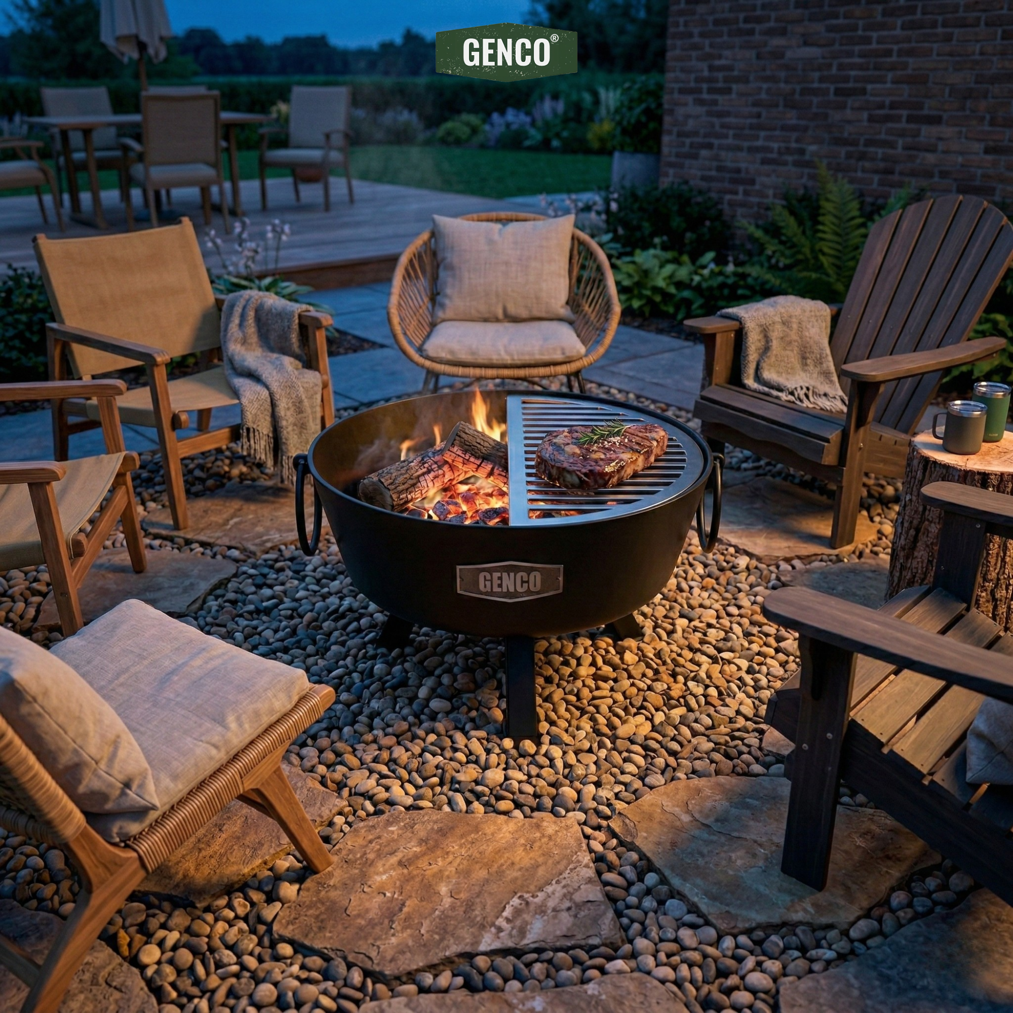 Nexus | Fire Pit & BBQ Grill