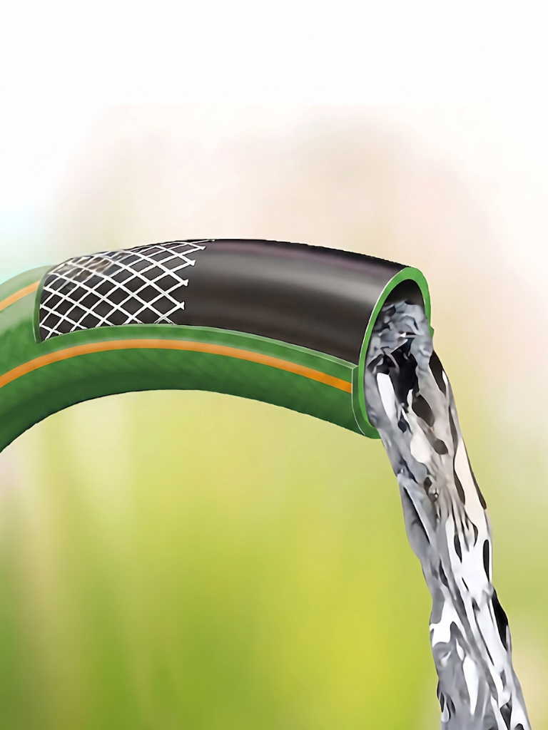 Bundle | 50m Heavy Duty PVC Hose + 9 Mode Sprayer + Connectors