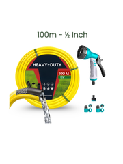 Bundle | 100m Heavy Duty PVC Hose + 9 Mode Sprayer + Connectors (Copy)