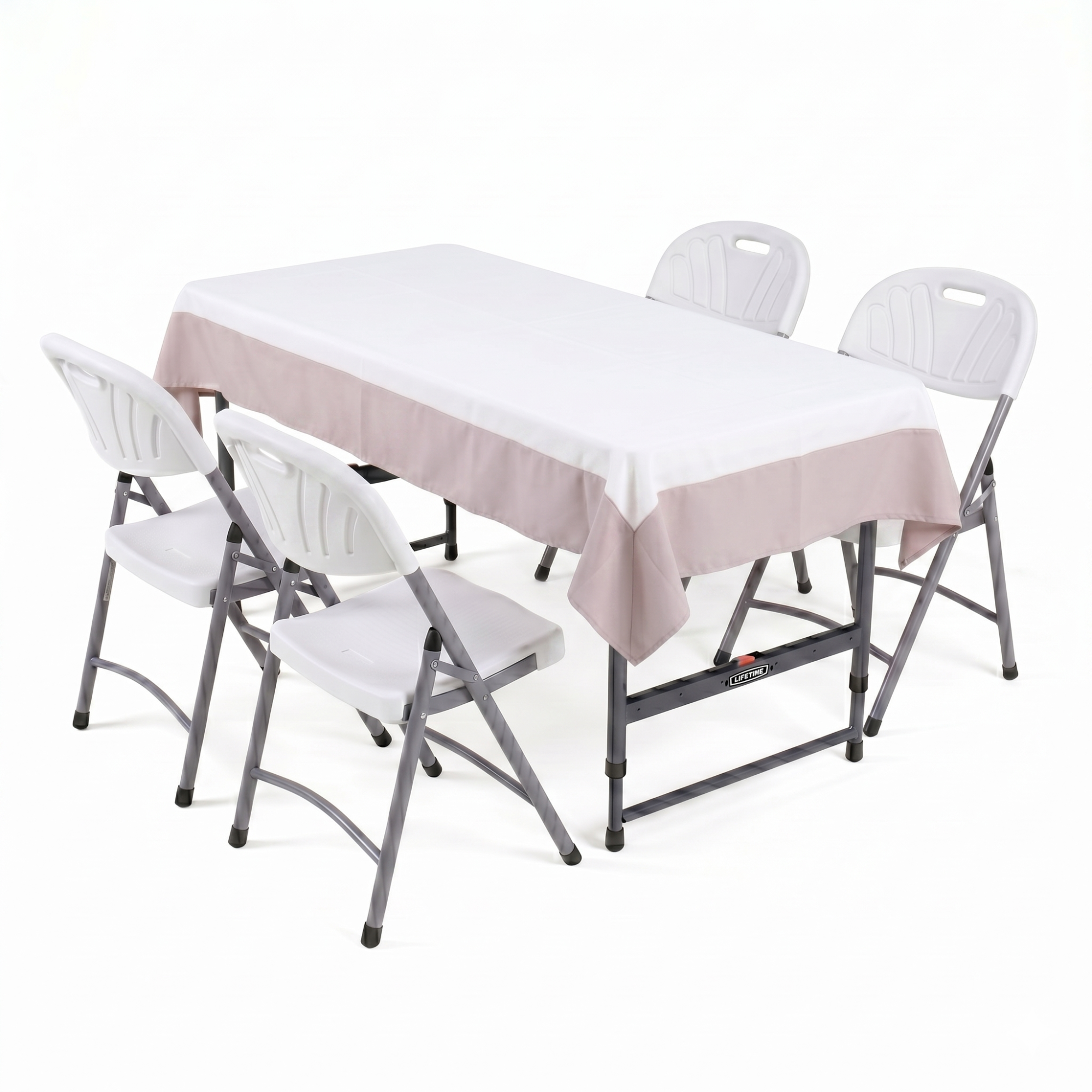 120x60 Fast-Lock Height-Adjustable Folding Table