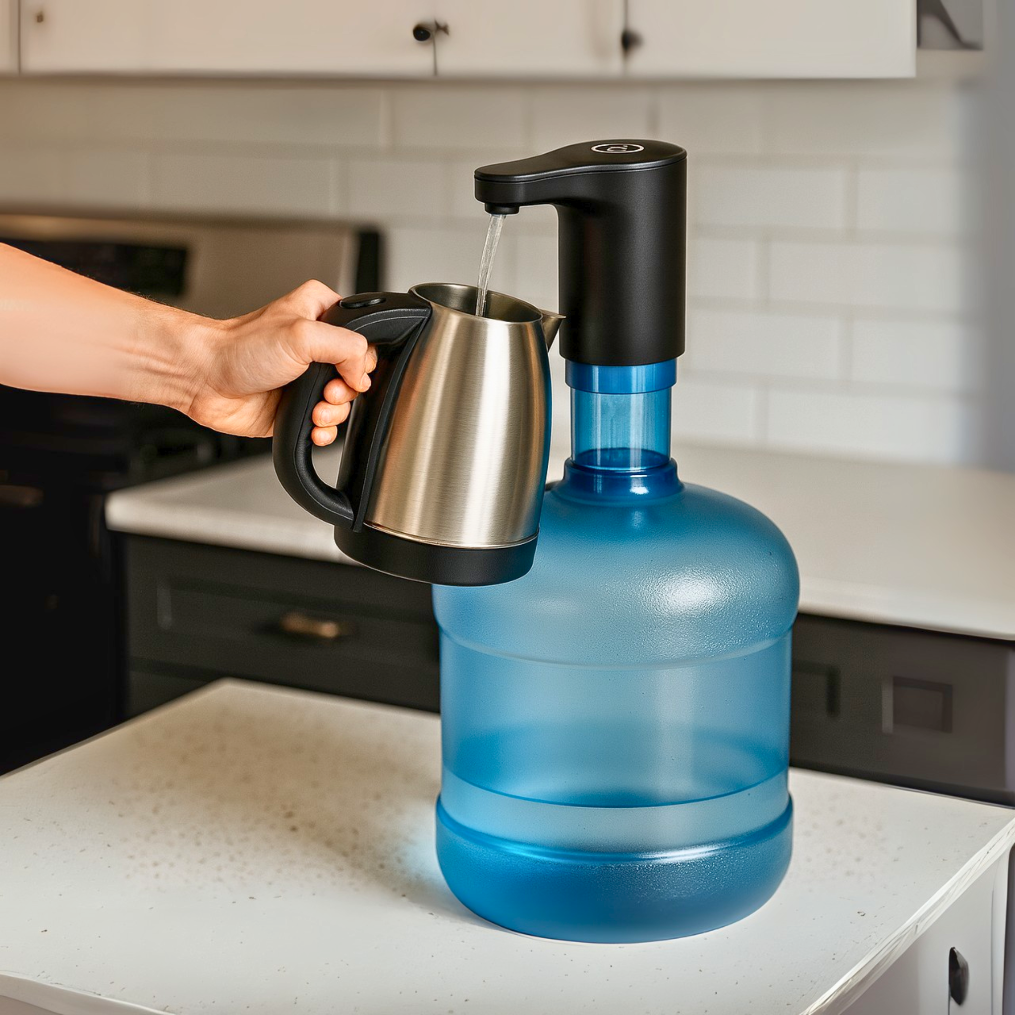 Dual-Motor Water Jug Pump – Heavy‑Duty USB Rechargeable