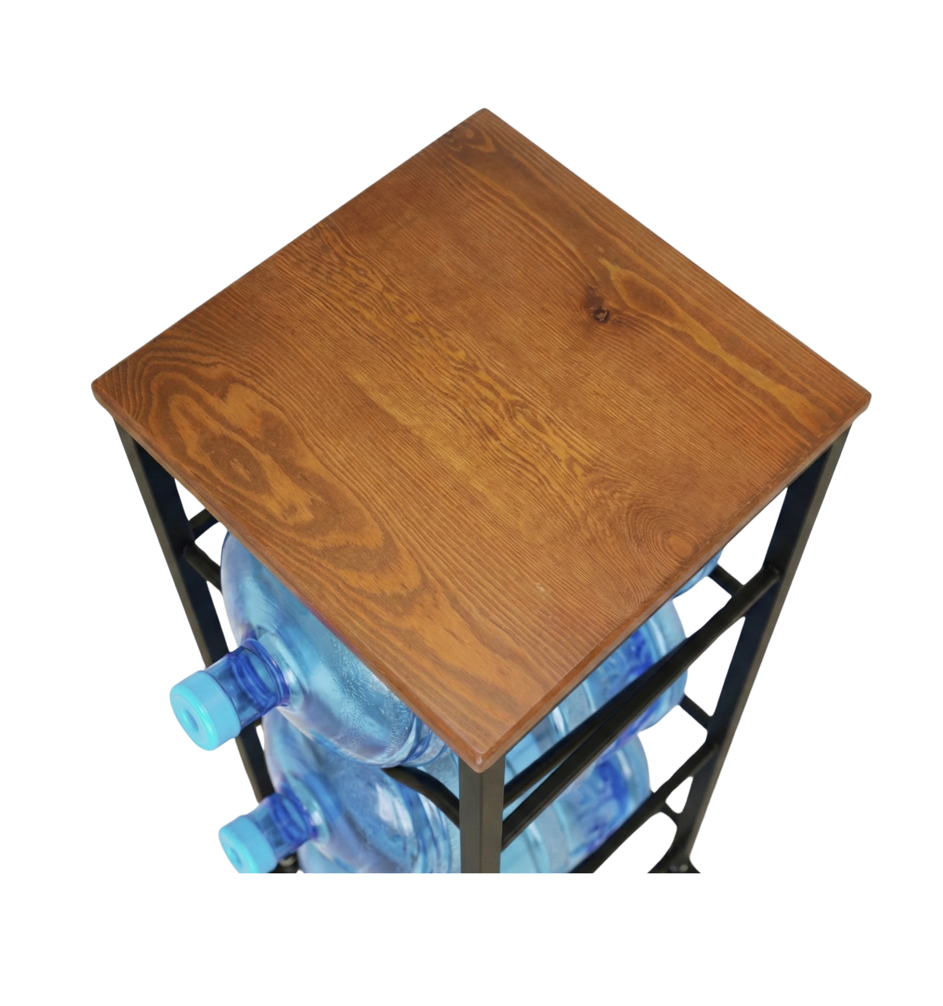 WaterRack Premium | 4-Tier with Natural Wood Shelf