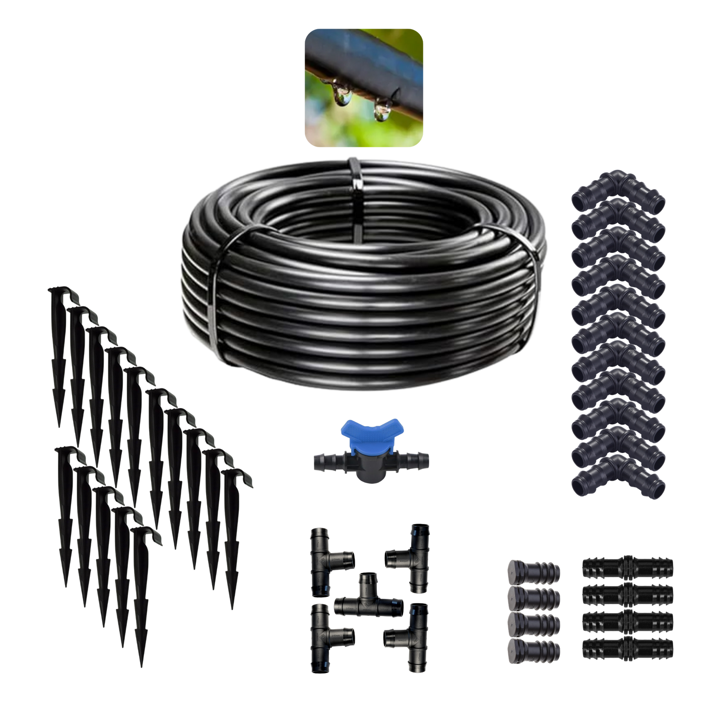 All-in-One Heavy-Duty Drip Irrigation Package - Imported