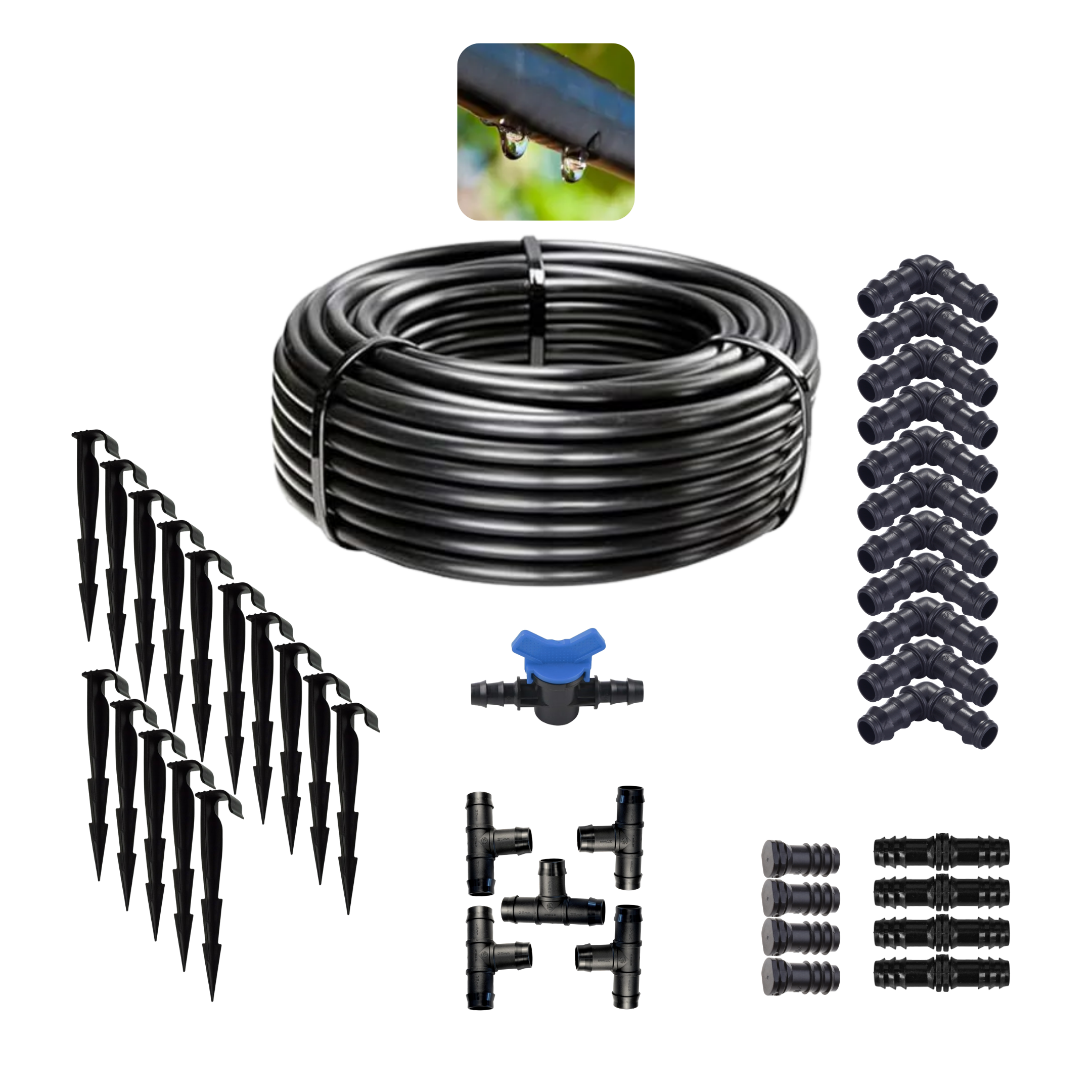 All-in-One Heavy-Duty Drip Irrigation Package - Imported