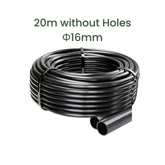 16mm PVC Pipe without Holes - 20m