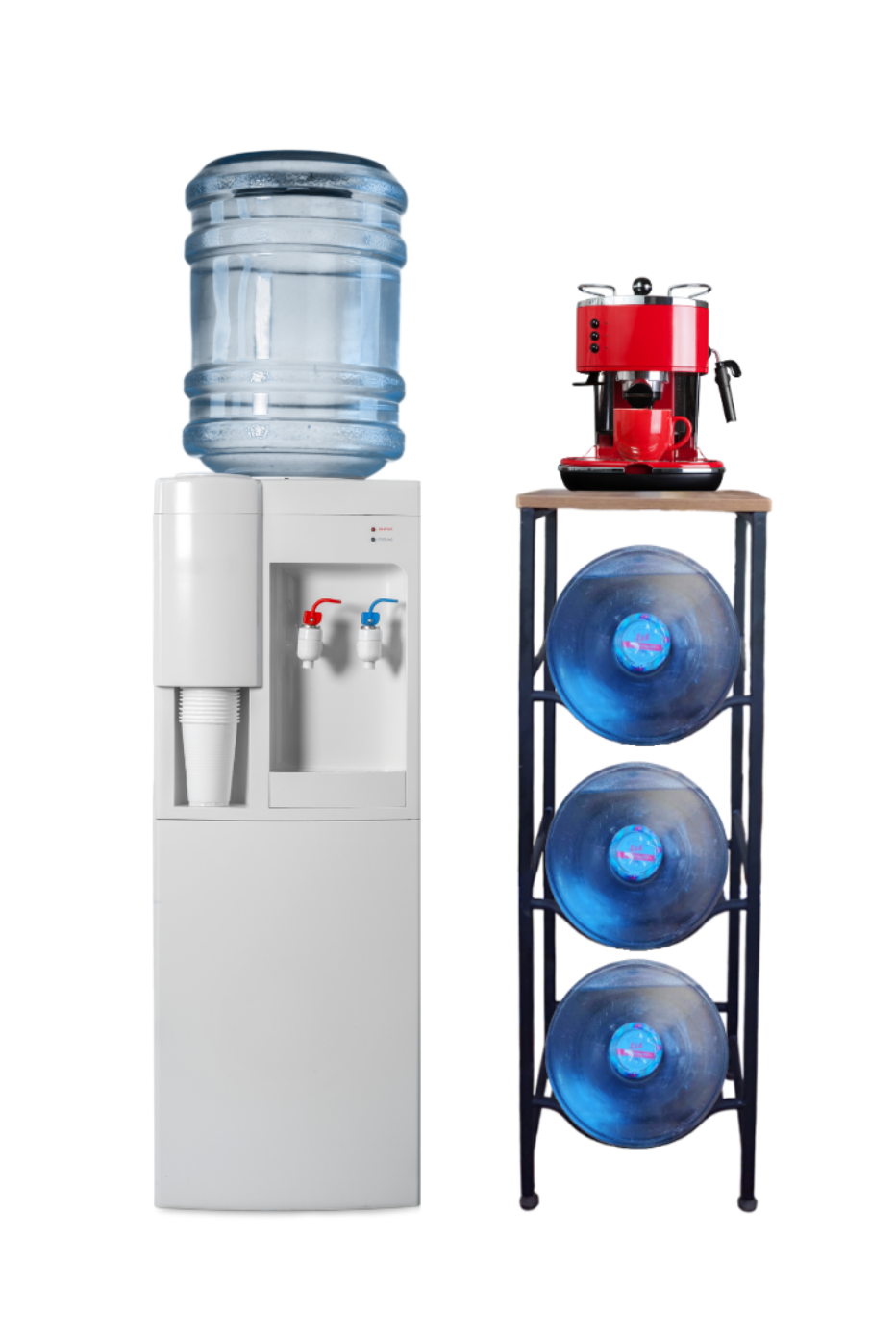 Load video: WaterRack Premium | 3-Tier with Natural Wood Shelf