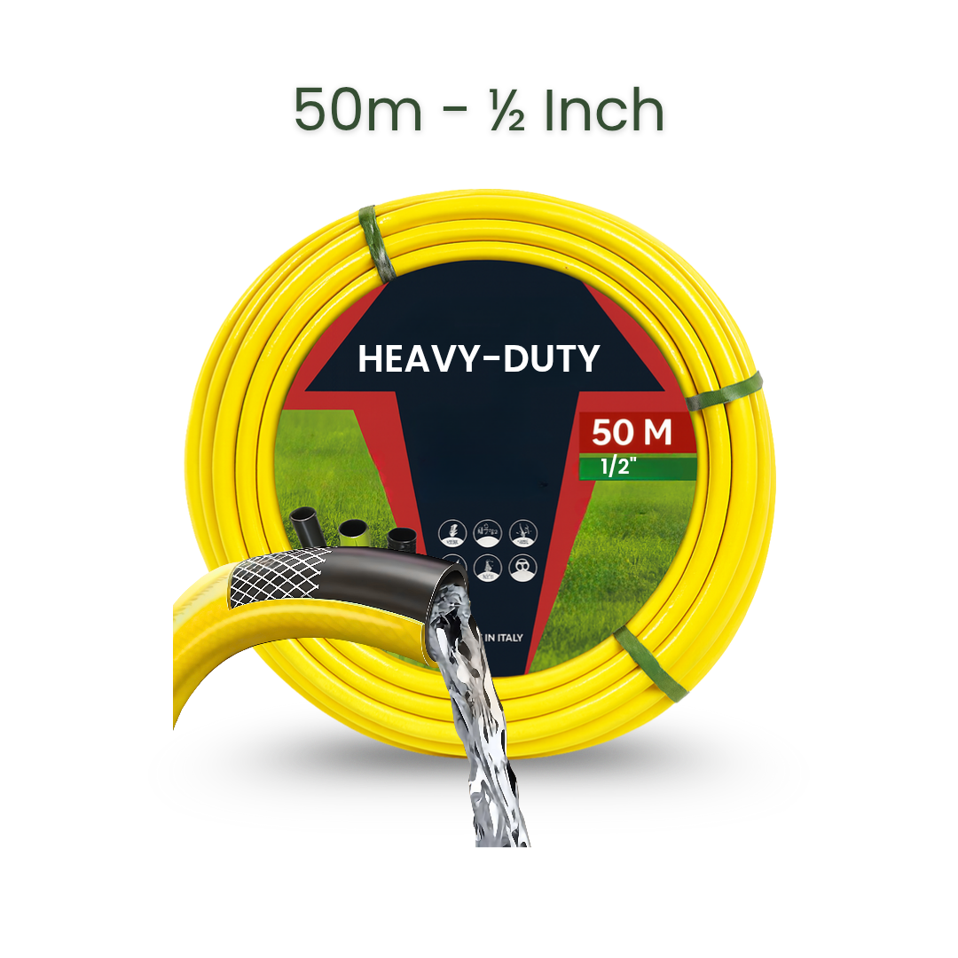 1/2 Inch Heavy-Duty PVC Hose 50m